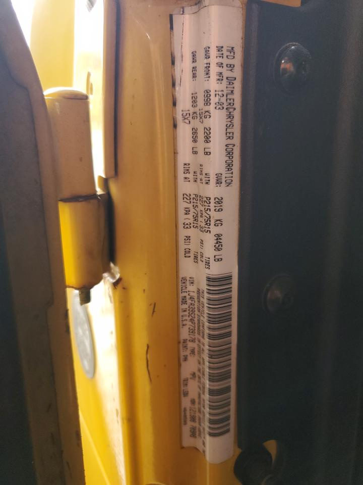 2004 Jeep Wrangler X VIN: 1J4FA39S24P739178 Lot: 82471315