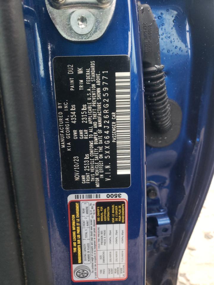 2024 Kia K5 Gt Line VIN: 5XXG64J26RG259771 Lot: 82759095