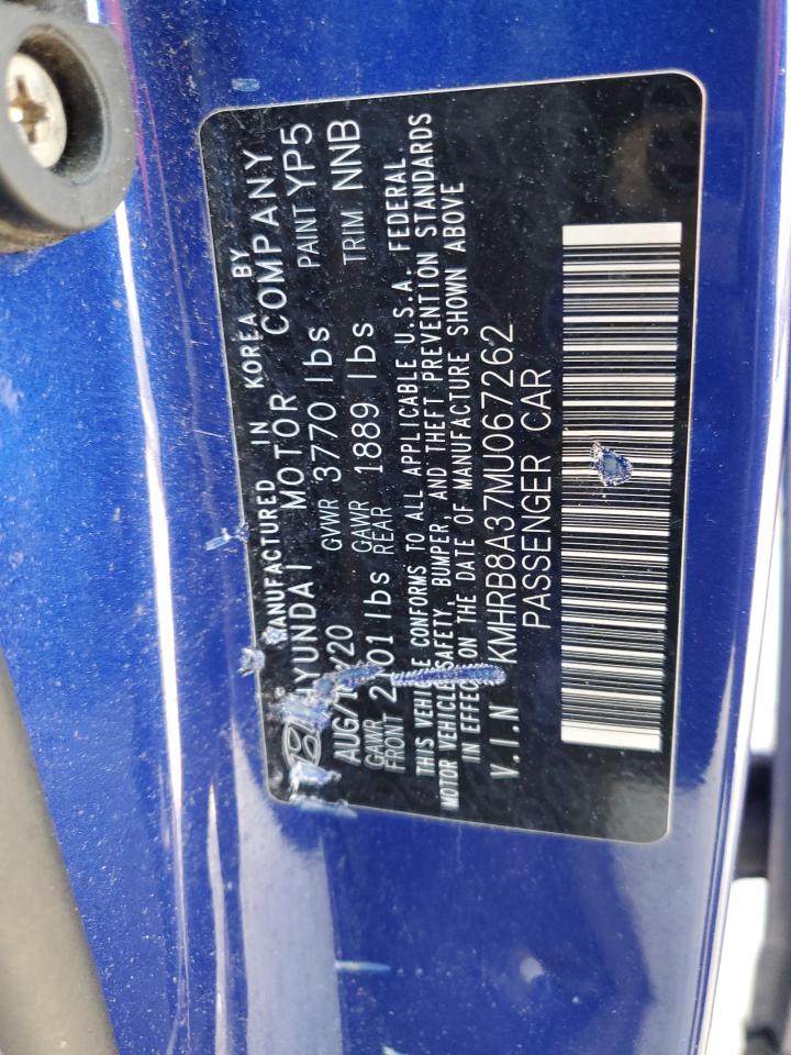 2021 Hyundai Venue Se VIN: KMHRB8A37MU067262 Lot: 82667475
