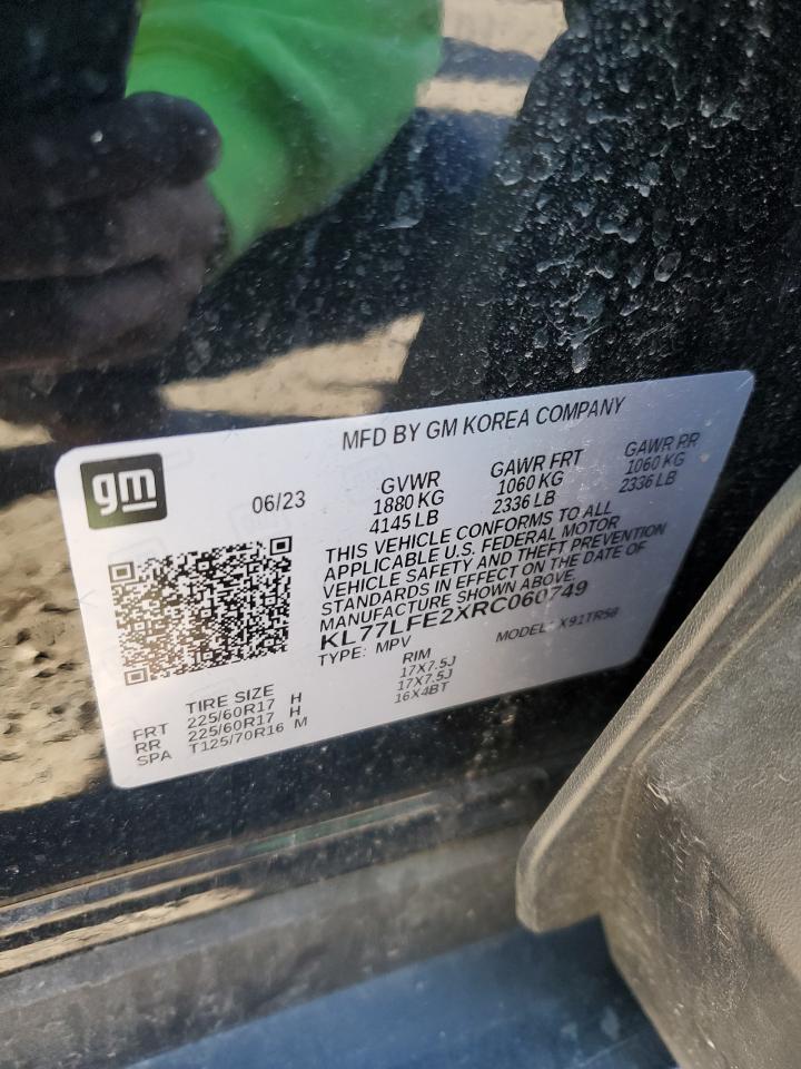 2024 Chevrolet Trax Ls VIN: KL77LFE2XRC060749 Lot: 90414115