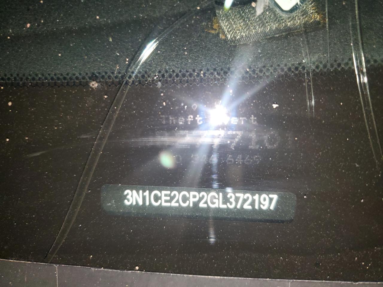 2016 Nissan Versa Note VIN: 372197 Lot: 86750065