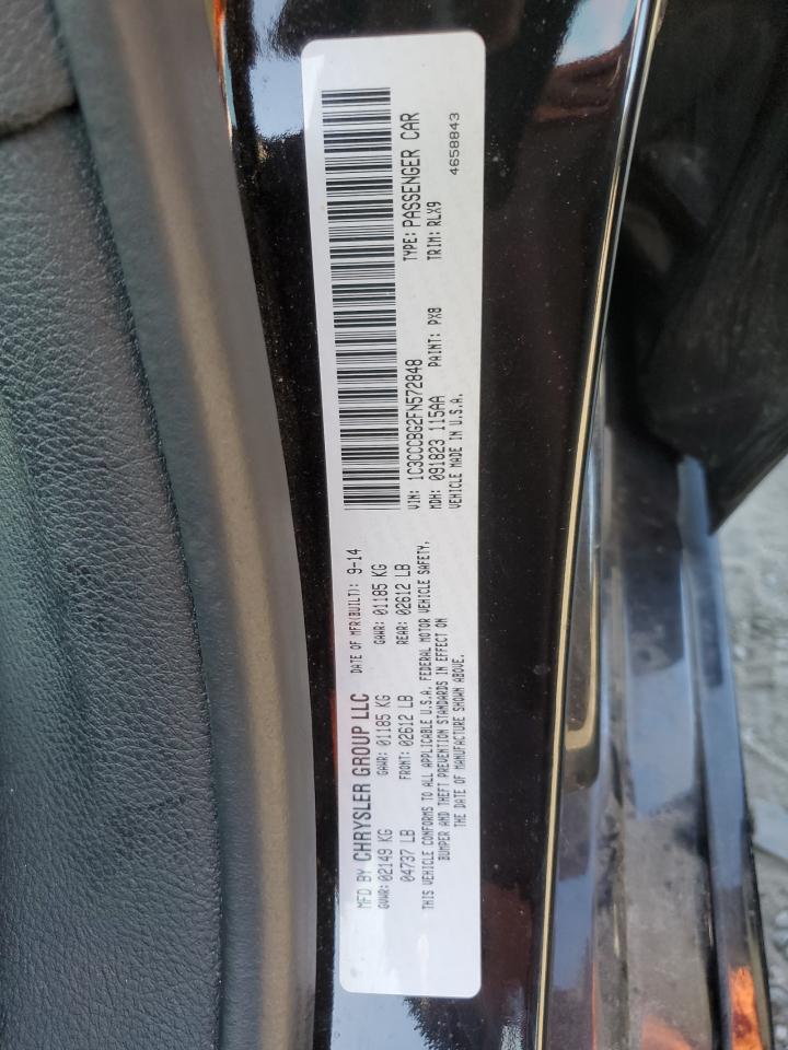 2015 Chrysler 200 S VIN: 1C3CCCBG2FN572848 Lot: 85082335
