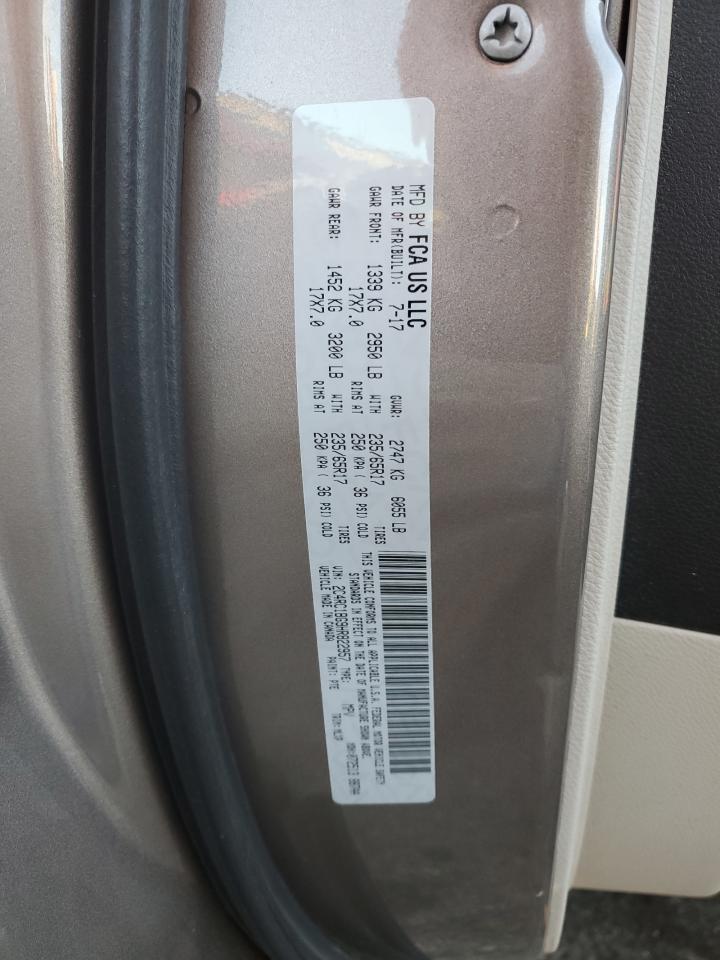 2017 Chrysler Pacifica Touring L VIN: 2C4RC1BG9HR822957 Lot: 87300115