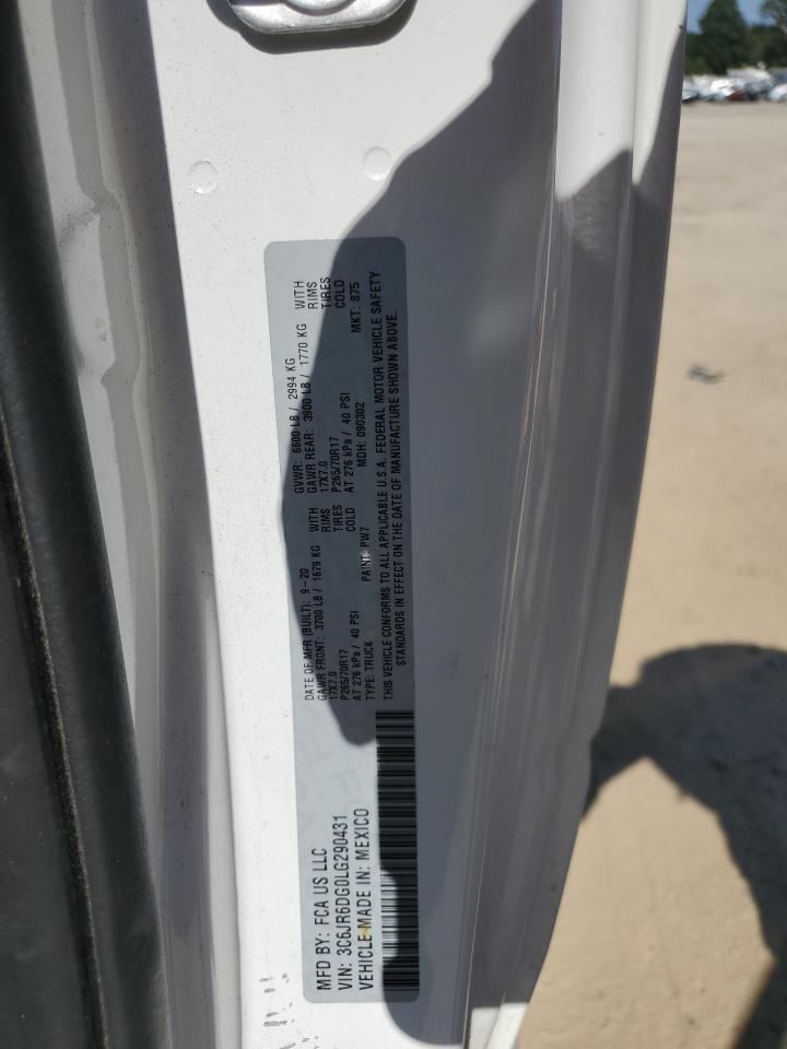 2020 Ram 1500 Classic Tradesman VIN: 3C6JR6DG0LG290431 Lot: 84483275