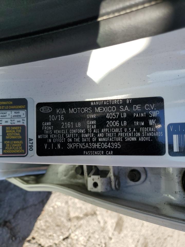 2017 Kia Forte Ex VIN: 3KPFN5A39HE064395 Lot: 90647675