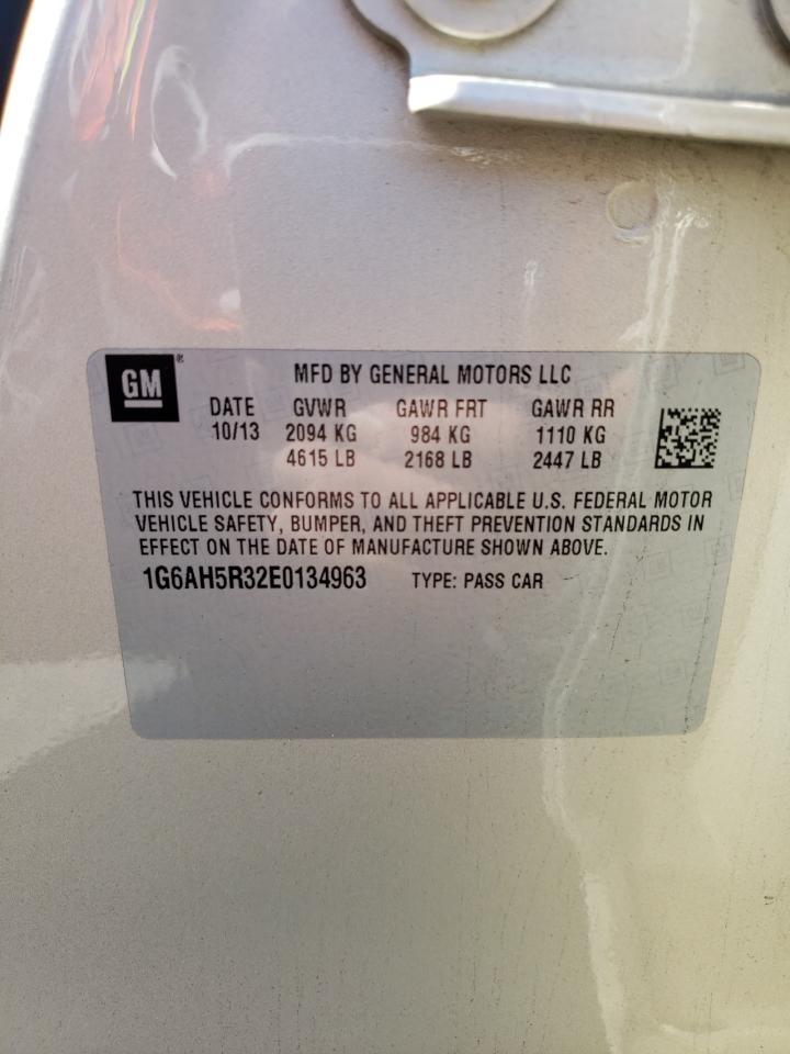 2014 Cadillac Ats Luxury VIN: 1G6AH5R32E0134963 Lot: 84457965