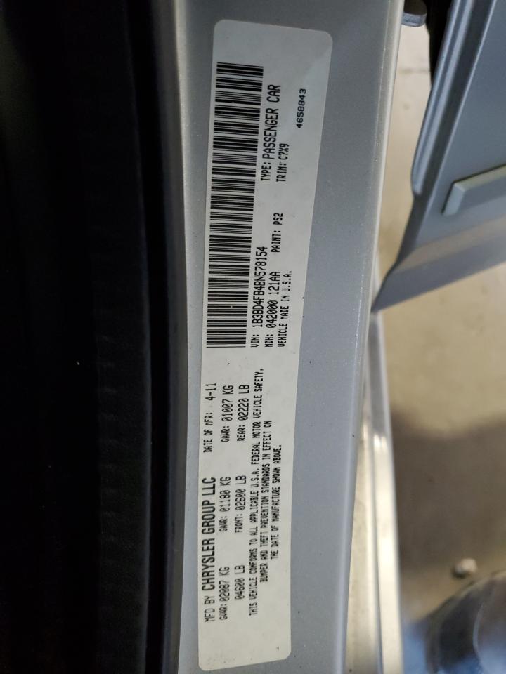 2011 Dodge Avenger Express VIN: 1B3BD4FB4BN578154 Lot: 90280095