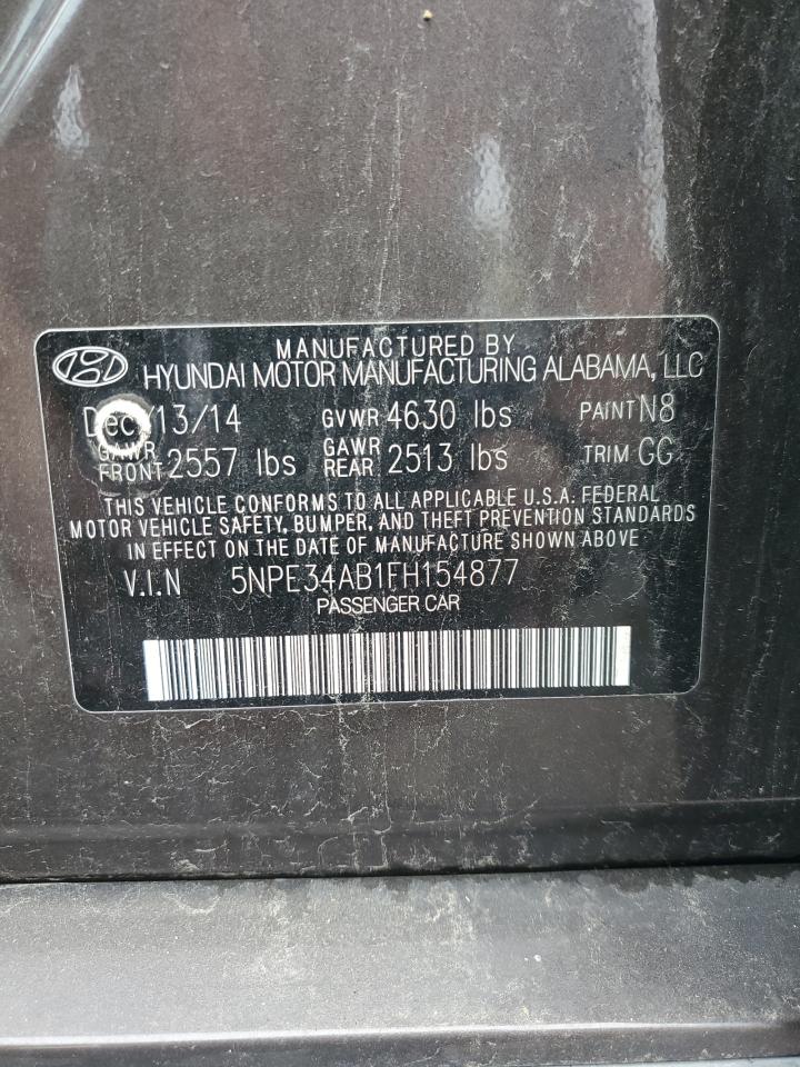 2015 Hyundai Sonata Sport VIN: 5NPE34AB1FH154877 Lot: 82466205