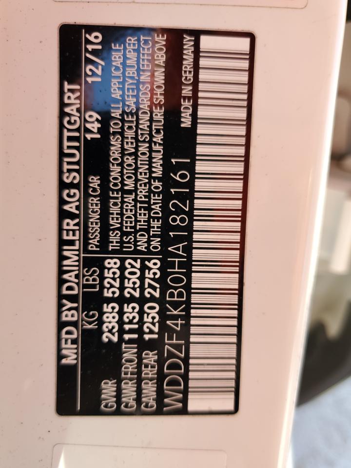 2017 Mercedes-Benz E 300 4Matic VIN: WDDZF4KB0HA182161 Lot: 82442745