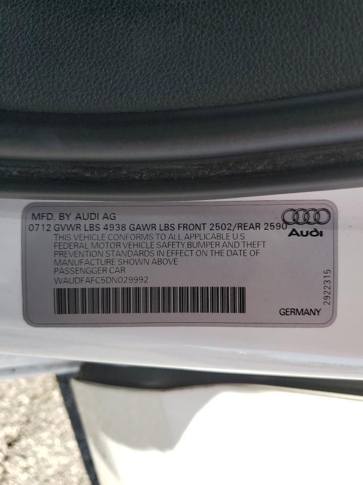 2013 Audi A6 Premium Plus VIN: WAUDFAFC5DN029992 Lot: 85341255