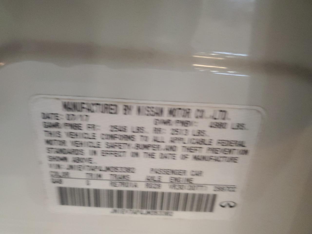 2018 Infiniti Q50 Luxe VIN: JN1EV7AP4JM353382 Lot: 82184355