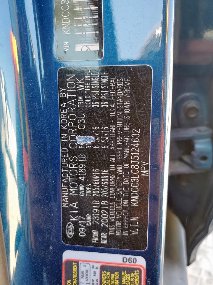 2018 Kia Niro Ex VIN: KNDCC3LC8J5124632 Lot: 82484995