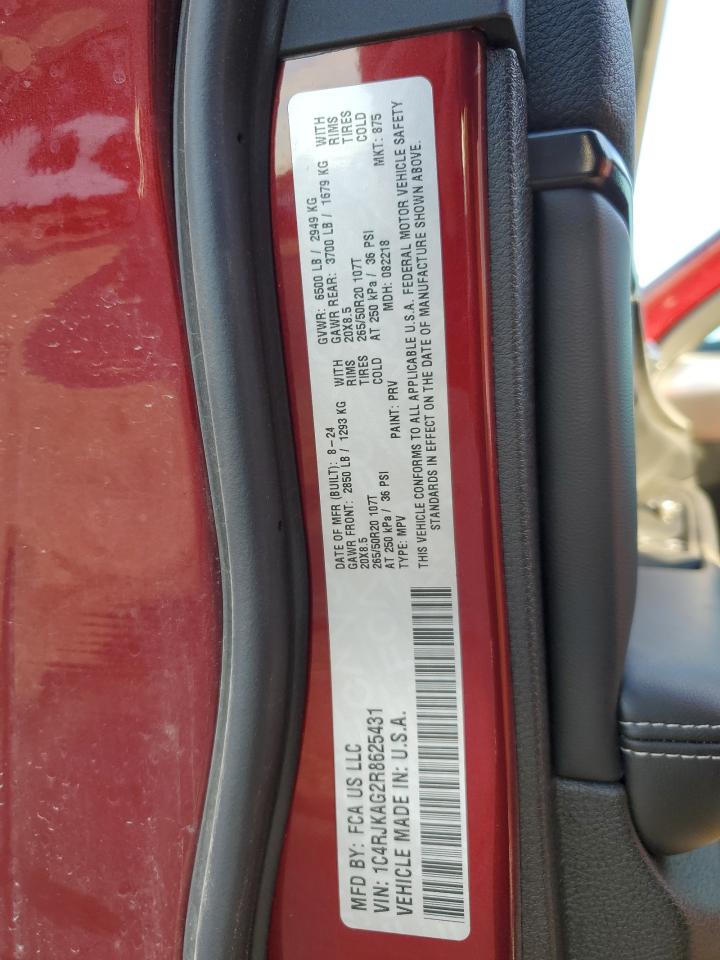 2024 Jeep Grand Cherokee L Laredo VIN: 1C4RJKAG2R8625431 Lot: 85134935