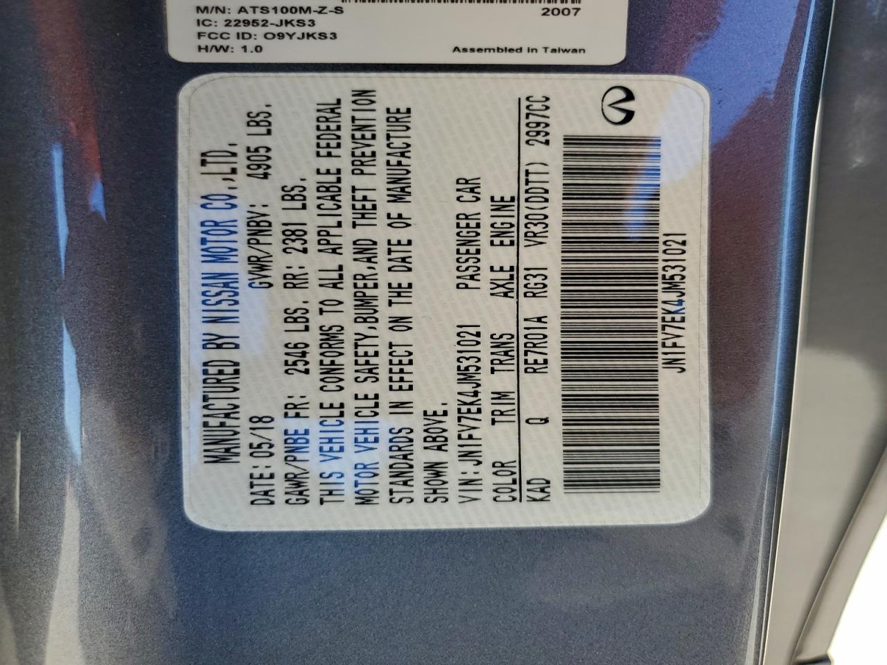 2018 Infiniti Q60 Red Sport 400 VIN: JN1FV7EK4JM531021 Lot: 91092125