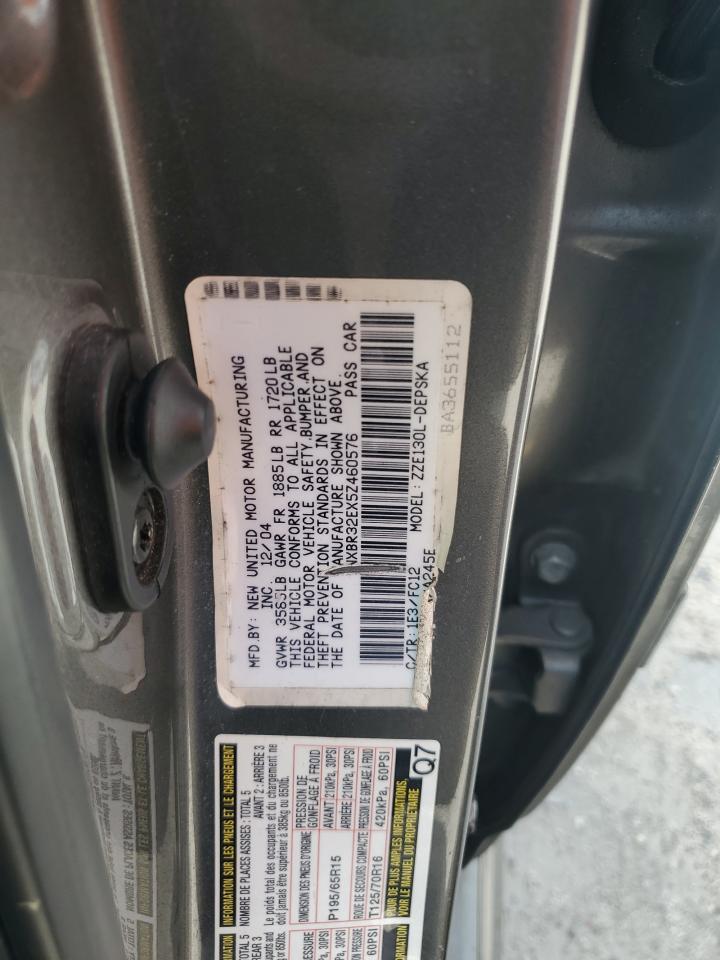 2005 Toyota Corolla Ce VIN: 1NXBR32EX5Z460576 Lot: 85507745