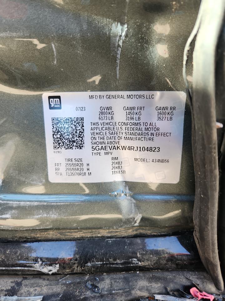 2024 Buick Enclave Essence VIN: 5GAEVAKW4RJ104823 Lot: 89648365