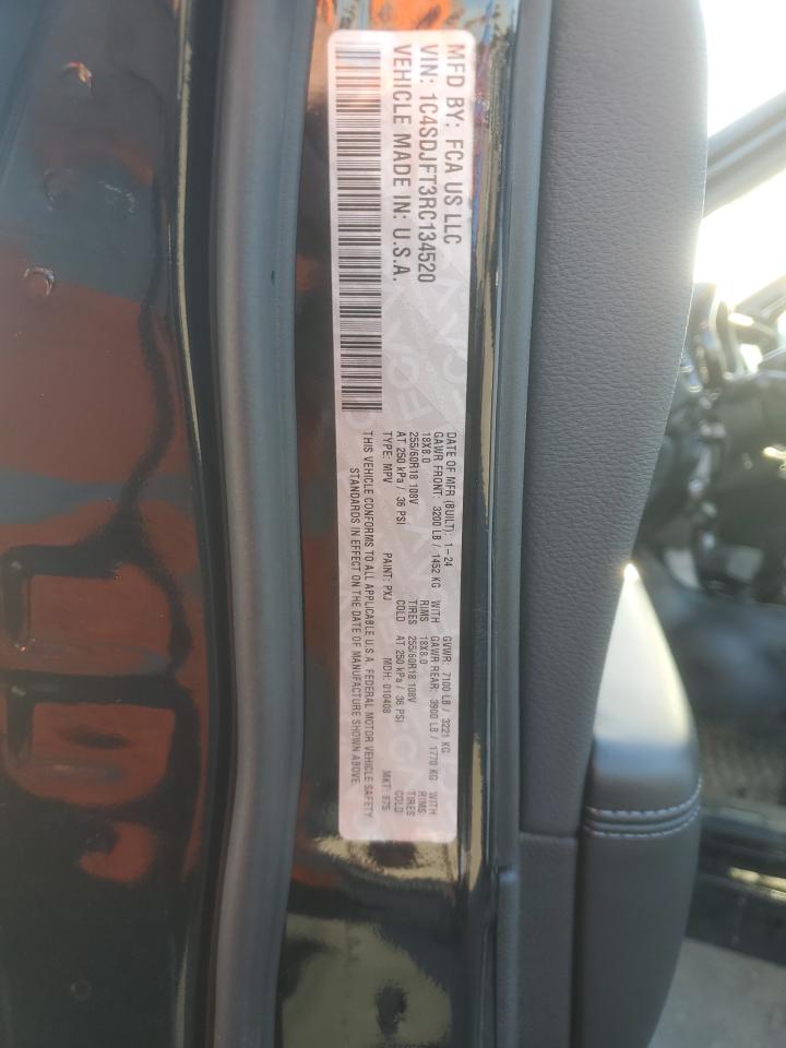 2024 Dodge Durango Pursuit VIN: 1C4SDJFT3RC134520 Lot: 85763615