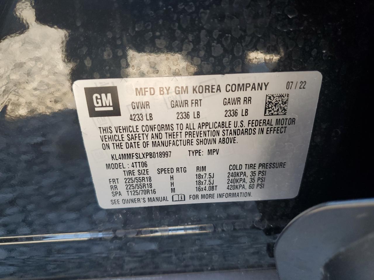 2023 Buick Encore Gx Essence VIN: KL4MMFSLXPB018997 Lot: 84379645