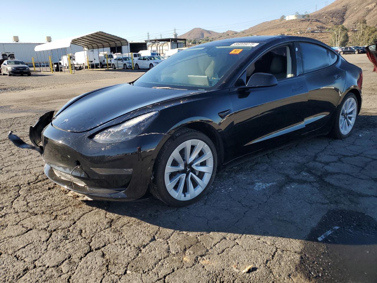 2022 Tesla Model 3 black null electric 5YJ3E1EAXNF371696 photo #1