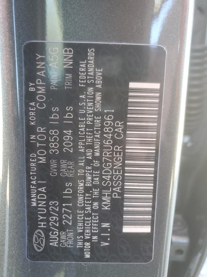 2024 Hyundai Elantra Sel VIN: KMHLS4DG7RU648961 Lot: 86149555