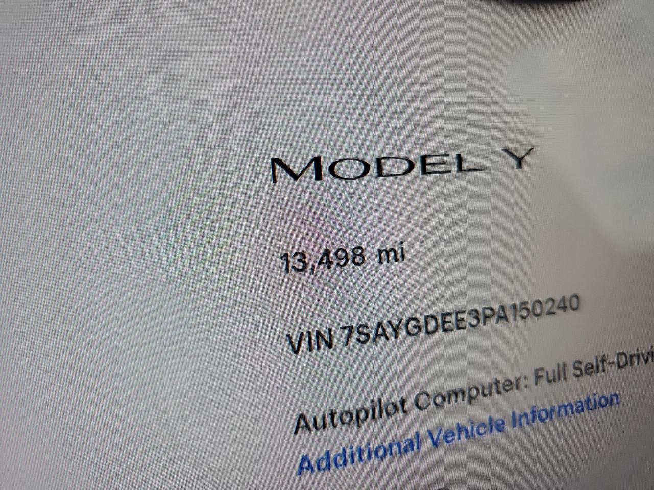 2023 Tesla Model Y VIN: 7SAYGDEE3PA150240 Lot: 86333365