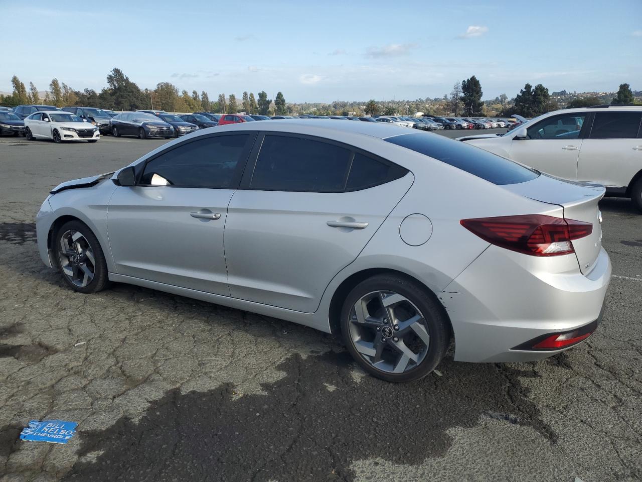 2019 Hyundai Elantra Se silver null gas KMHD74LFXKU782707 photo #3