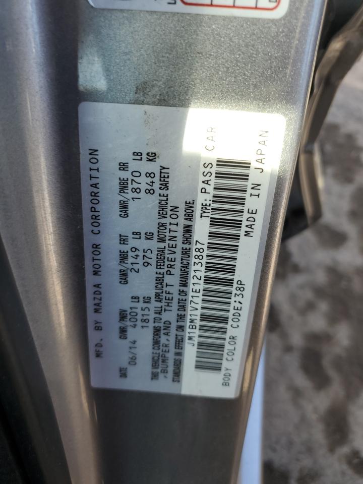 2014 Mazda 3 Touring VIN: JM1BM1V71E1213887 Lot: 84817035