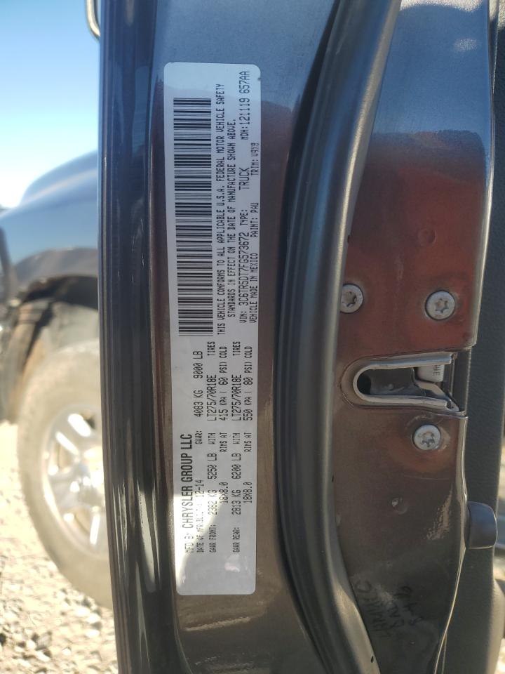 2015 Ram 2500 Slt VIN: 3C6TR5DT7FG573672 Lot: 85395595