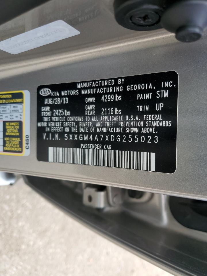 2013 Kia Optima Lx VIN: 5XXGM4A7XDG255023 Lot: 84381345