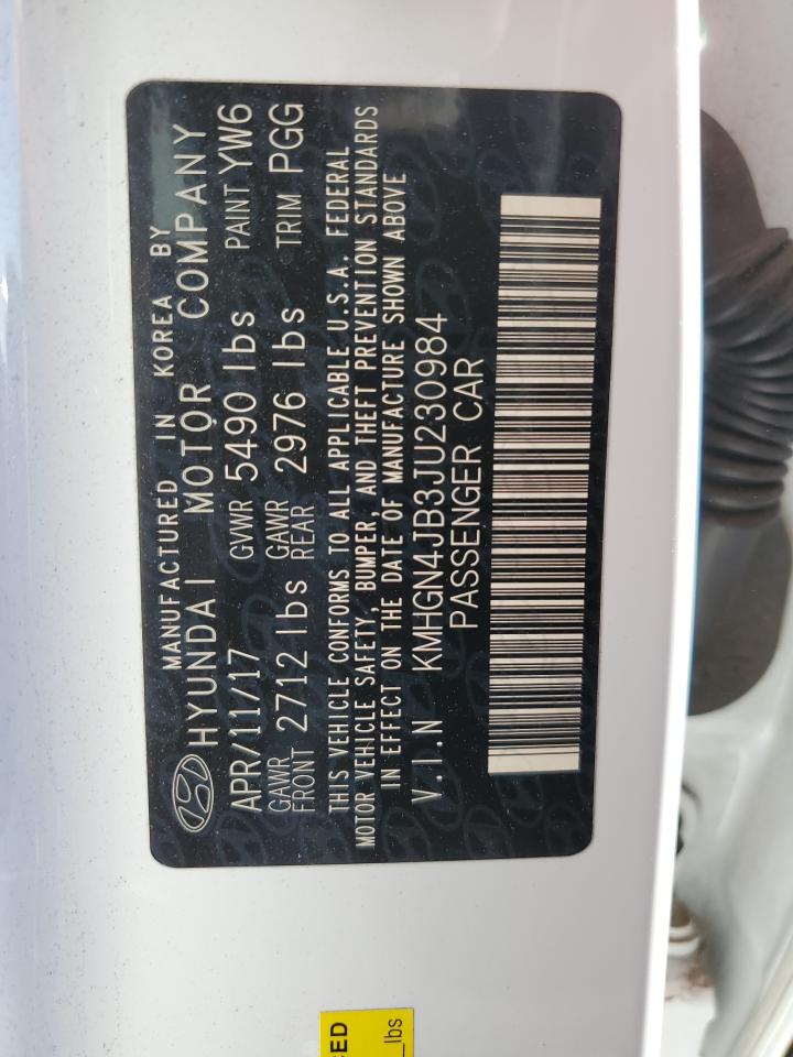 2018 Genesis G80 Sport VIN: KMHGN4JB3JU230984 Lot: 84471245