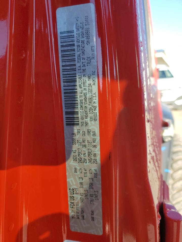 2020 Jeep Gladiator Sport VIN: 1C6HJTAG9LL122184 Lot: 86983325