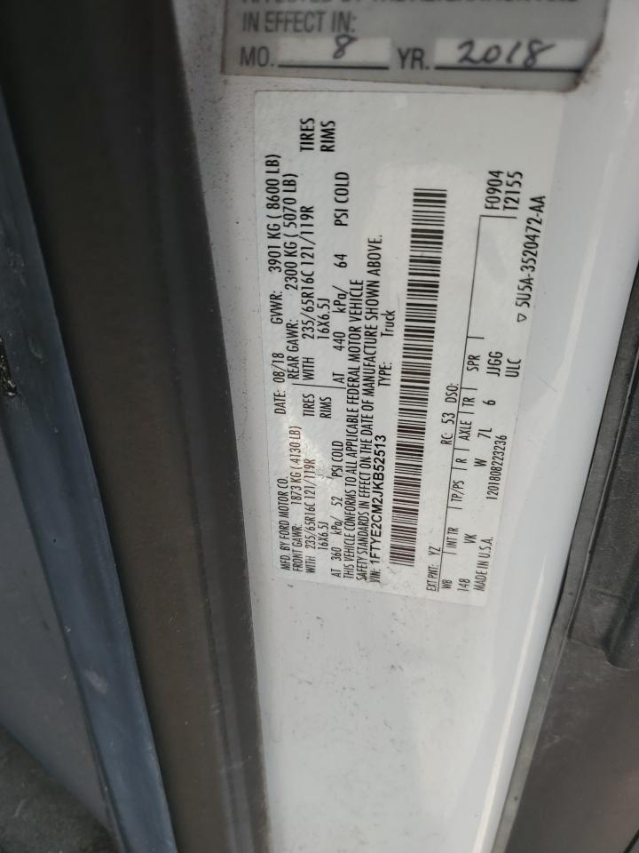 2018 Ford Transit T-150 VIN: 1FTYE2CM2JKB52513 Lot: 84918375