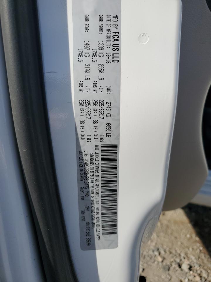 2017 Dodge Grand Caravan Se VIN: 2C4RDGBG8HR615475 Lot: 90007995