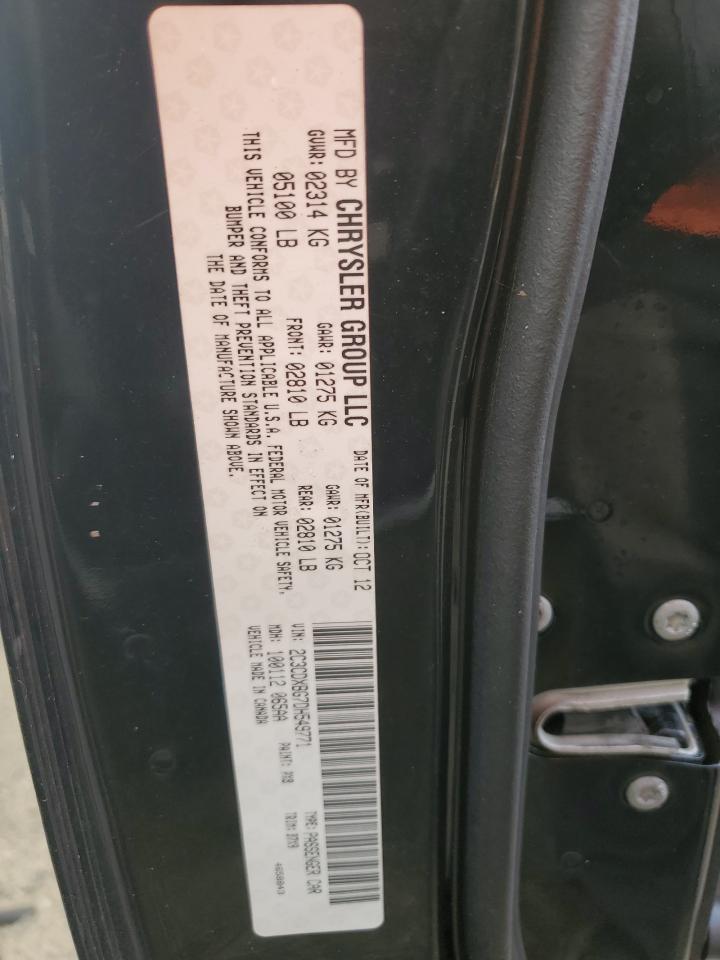 2013 Dodge Charger Se VIN: 2C3CDXBG7DH549771 Lot: 81985935