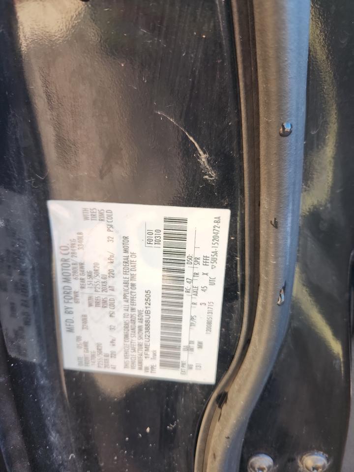 2008 Ford Explorer Sport Trac Limited VIN: 1FMEU23888UB12505 Lot: 86335695