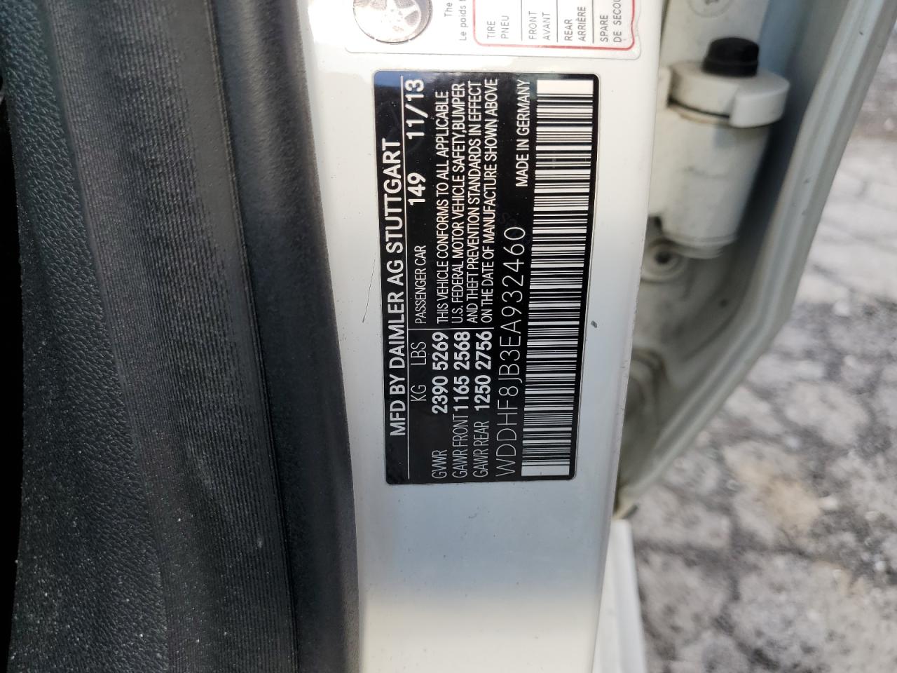 2014 Mercedes-Benz E 350 4Matic VIN: WDDHF8JB3EA932460 Lot: 86440455