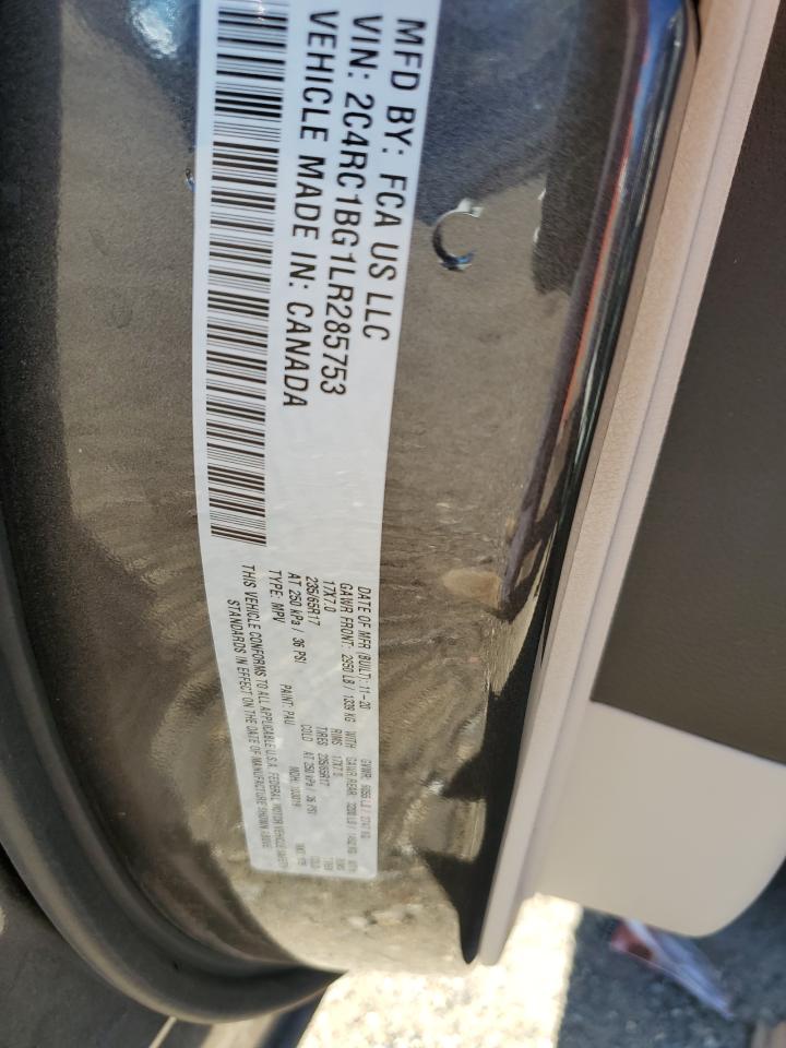 2020 Chrysler Pacifica Touring L VIN: 2C4RC1BG1LR285753 Lot: 87403355