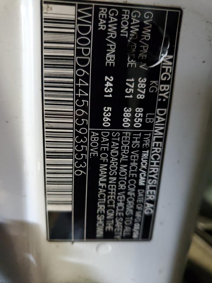 2006 Dodge Sprinter 2500 VIN: WD0PD644565935536 Lot: 87234005