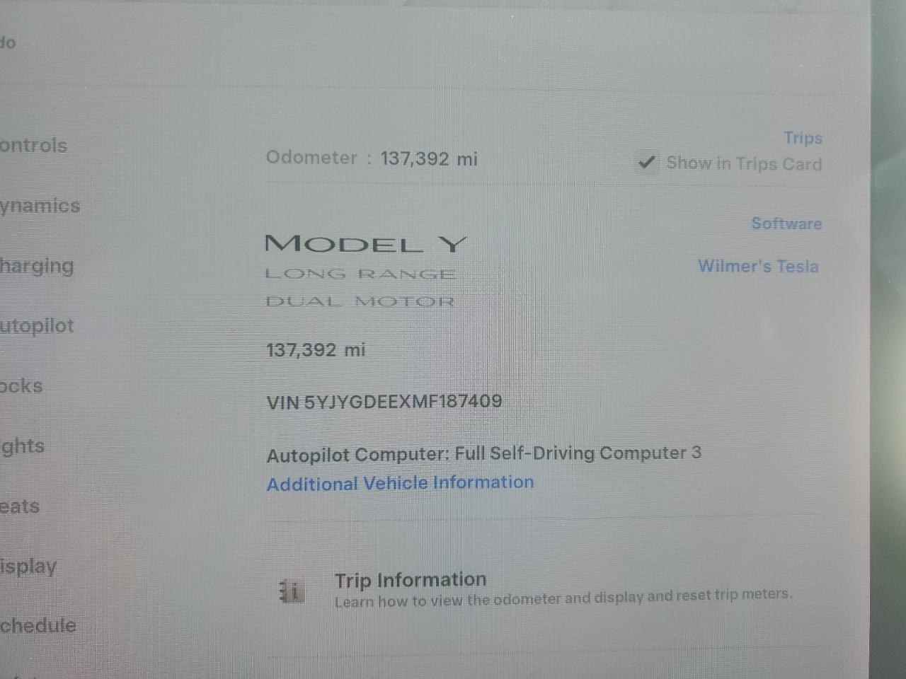 2021 Tesla Model Y VIN: 5YJYGDEEXMF187409 Lot: 84808365