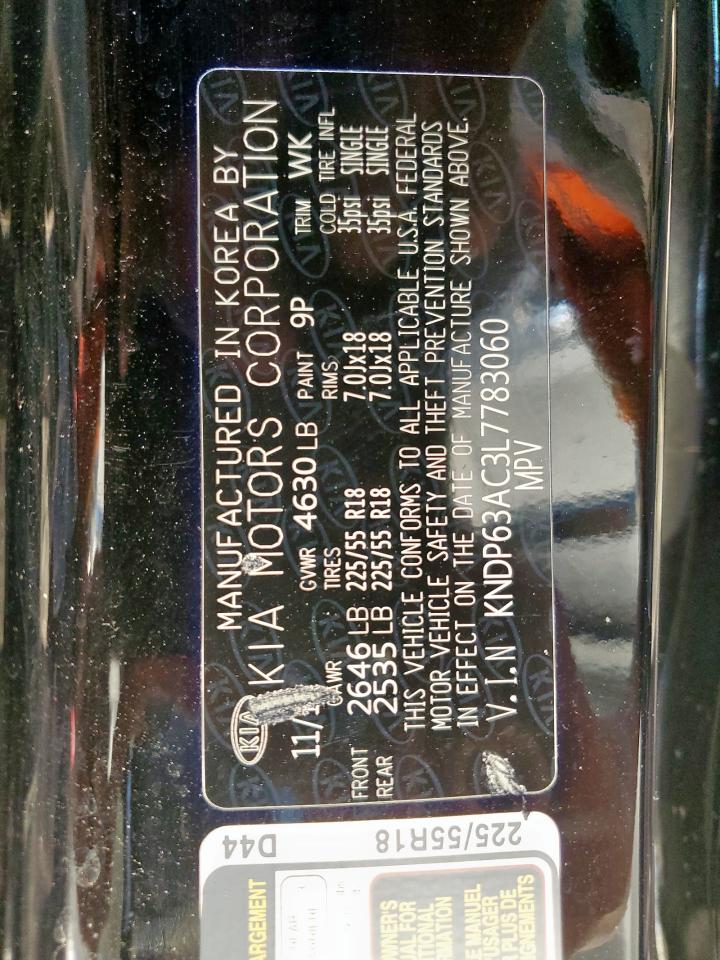 2020 Kia Sportage S VIN: KNDP63AC3L7783060 Lot: 82189515