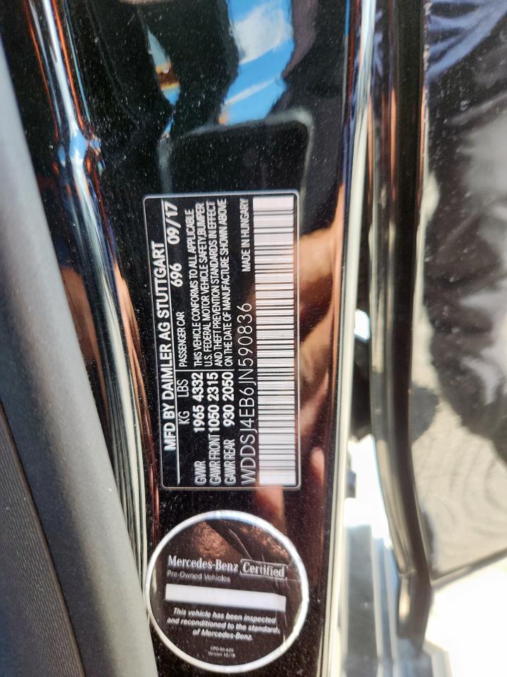 2018 Mercedes-Benz Cla 250 VIN: WDDSJ4EB6JN590836 Lot: 85327745