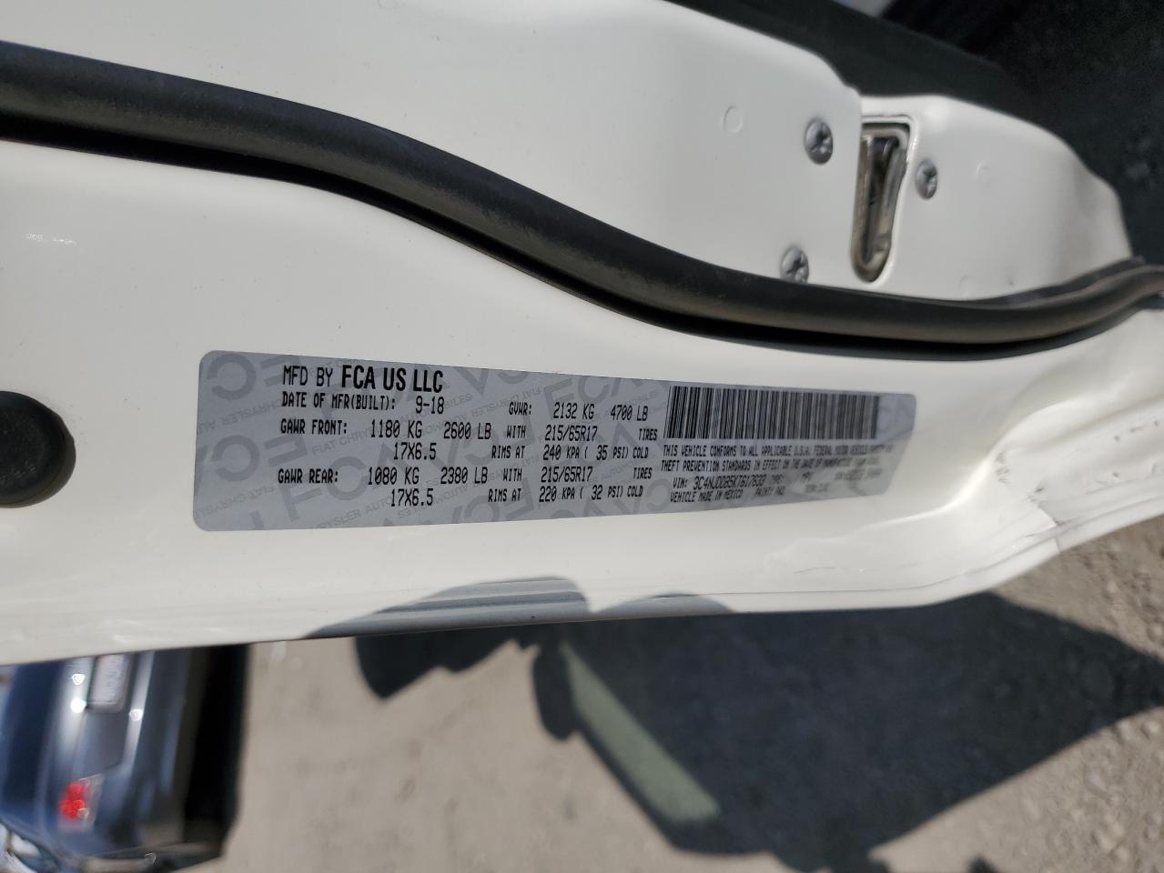 2019 Jeep Compass Trailhawk VIN: 3C4NJDDB5KT617633 Lot: 87313115