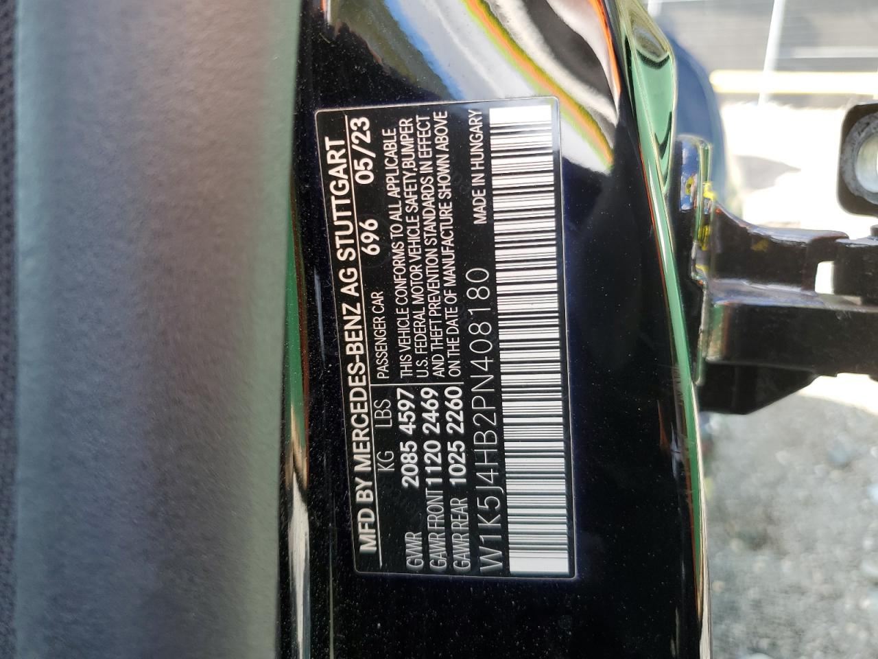 2023 Mercedes-Benz Cla 250 4Matic VIN: W1K5J4HB2PN408180 Lot: 81590825