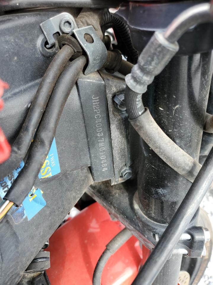 2007 Honda Cbr600 Rr VIN: JH2PC40037M010464 Lot: 85477585