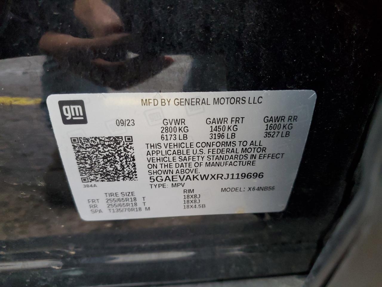 2024 Buick Enclave Essence VIN: 5GAEVAKWXRJ119696 Lot: 85391605