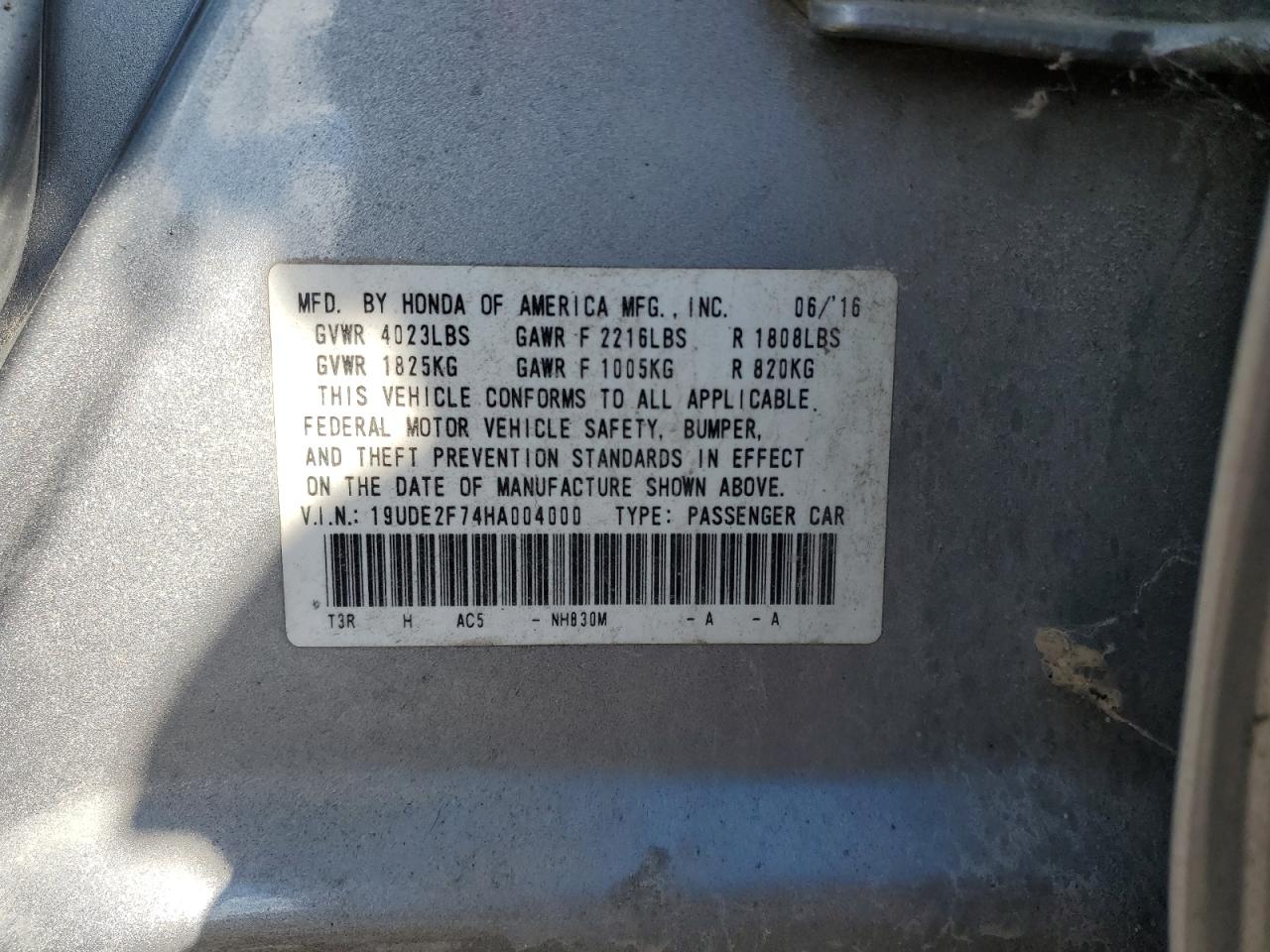 2017 Acura Ilx Premium VIN: 19UDE2F74HA004000 Lot: 90510325