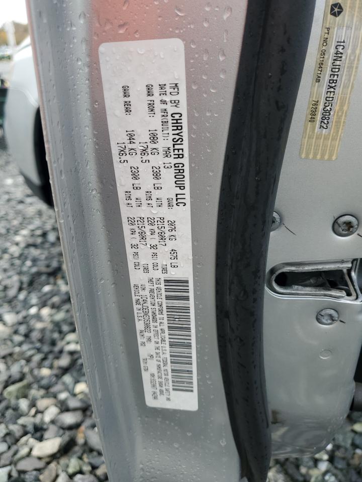 2014 Jeep Compass Latitude VIN: 1C4NJDEBXED530822 Lot: 82692775