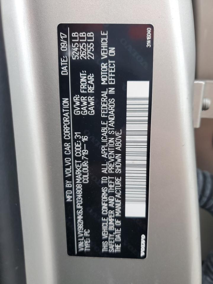 2018 Volvo S90 T5 Momentum VIN: LVY982MK6JP034808 Lot: 82296195