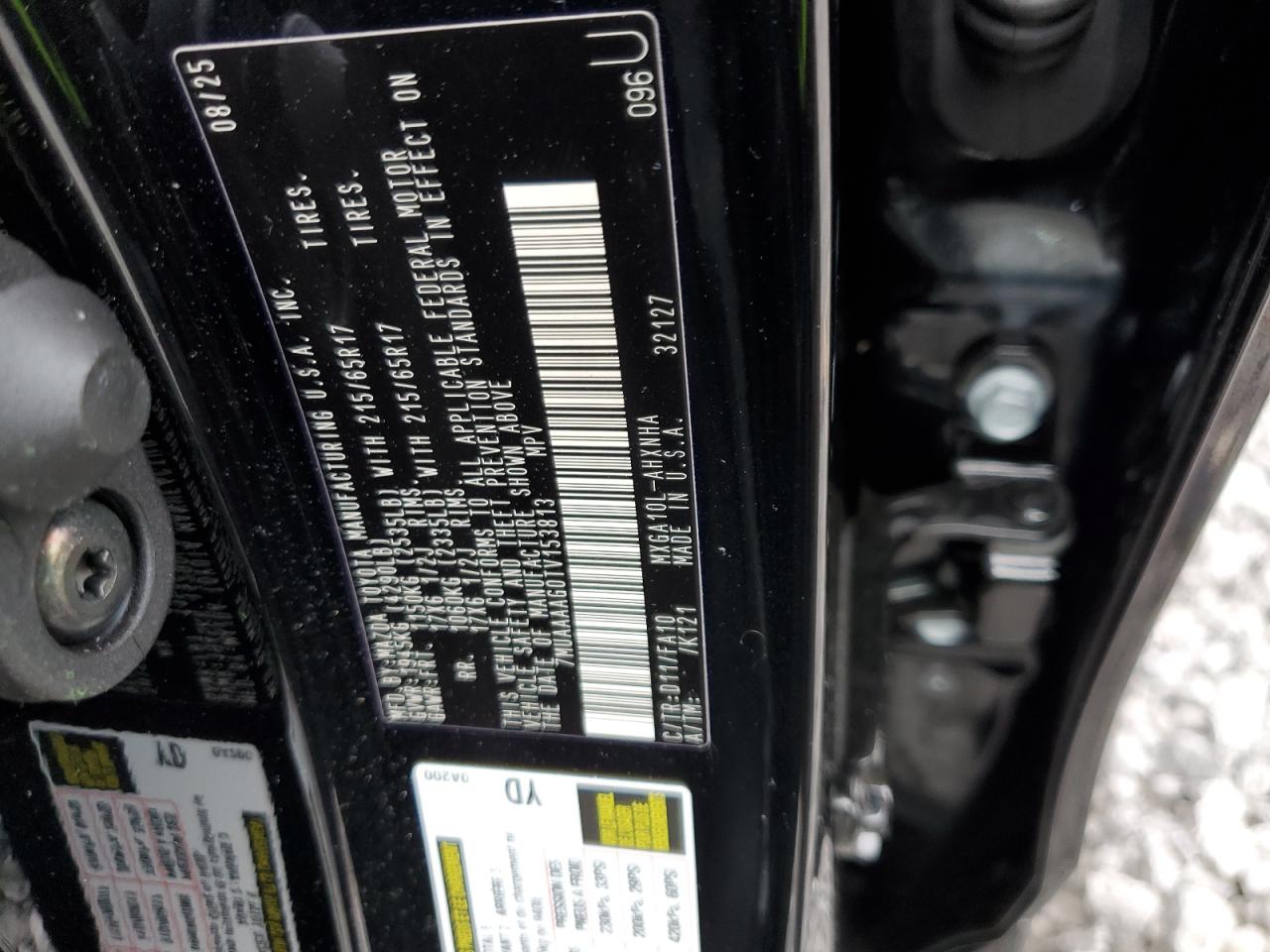 2026 Toyota Corolla Cross L VIN: 7MUAAAAG0TV153813 Lot: 85916425