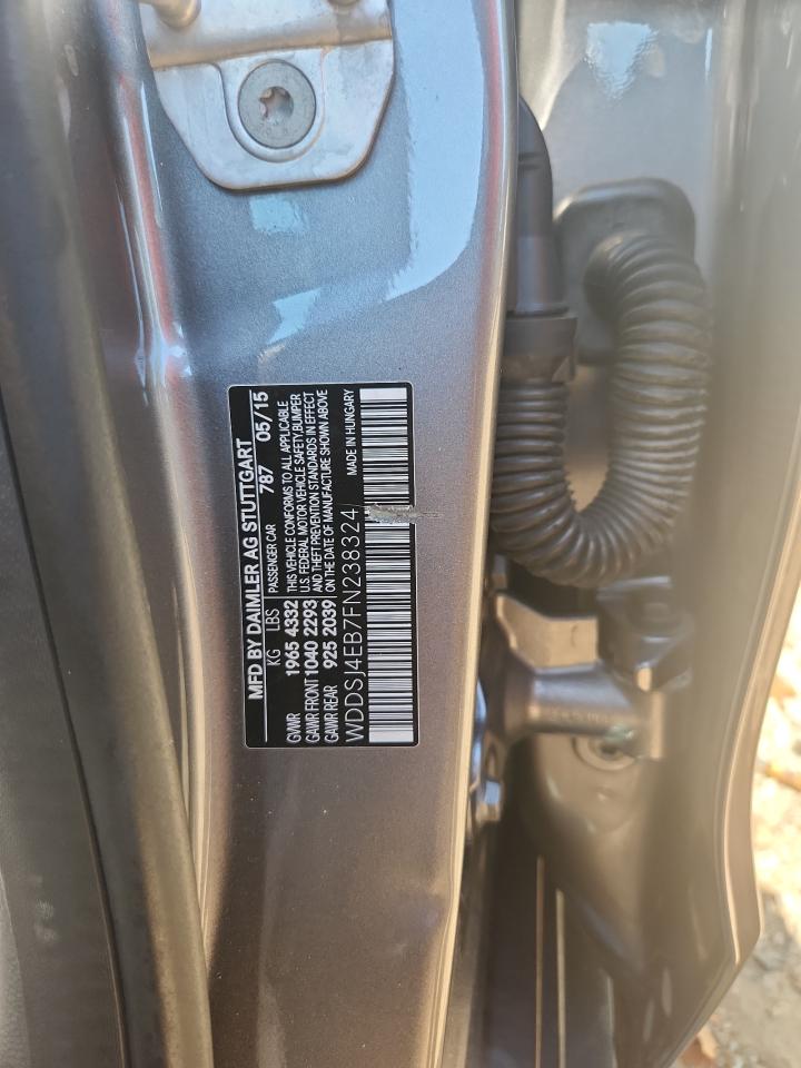 2015 Mercedes-Benz Cla 250 VIN: WDDSJ4EB7FN238324 Lot: 81979915